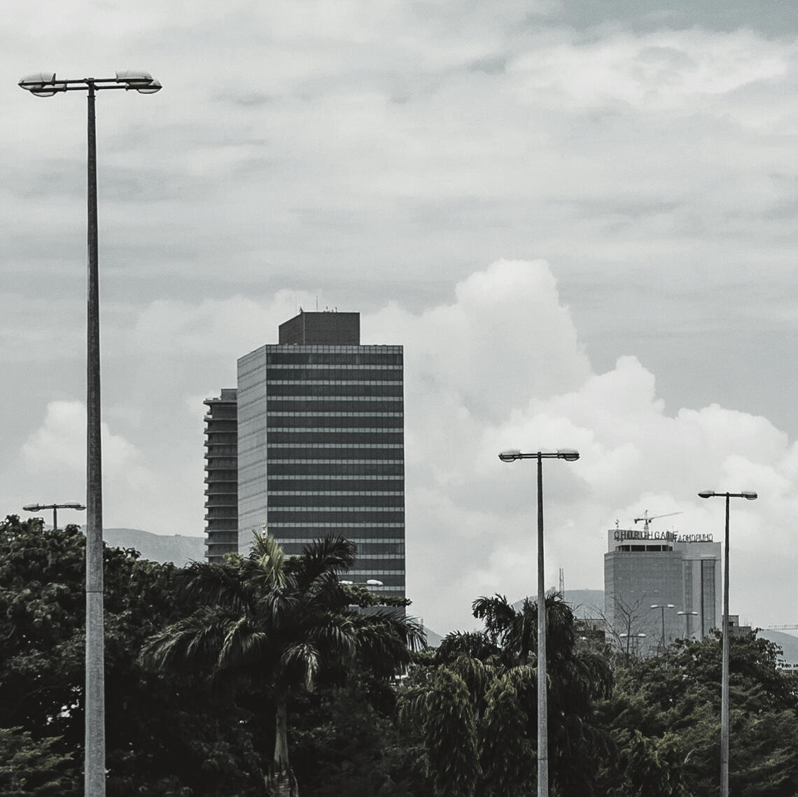 Abuja, Nigeria in Black and White.
